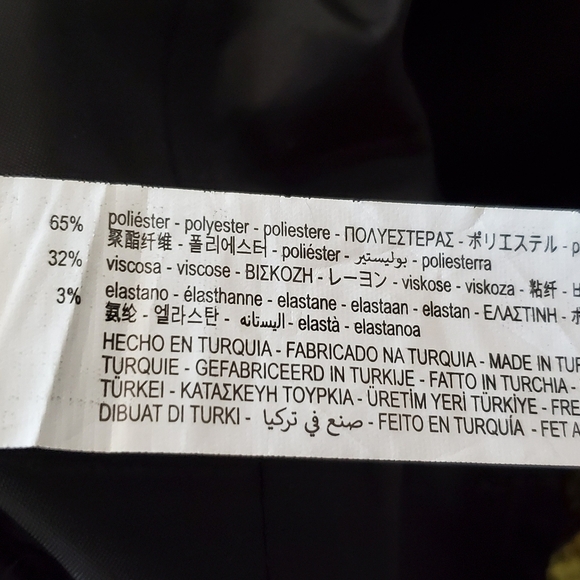 Zara Yellow Houndstooth Pants Size XS - Picture 5 of 5